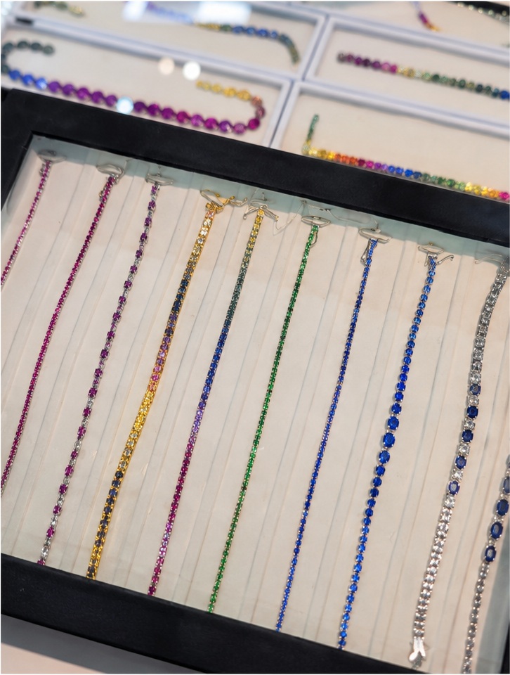 Calibrated stones ready for jewellery setting